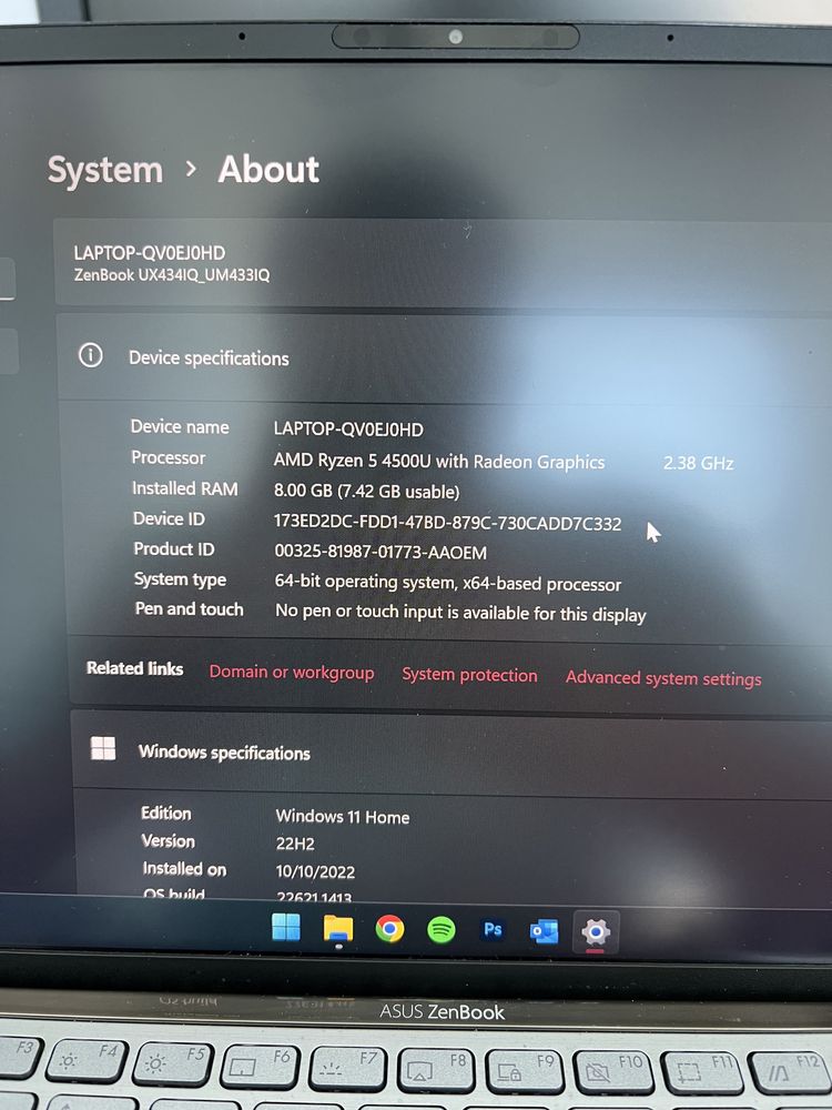 Asus Zenbook 14 UX434IQ_UM433IQ