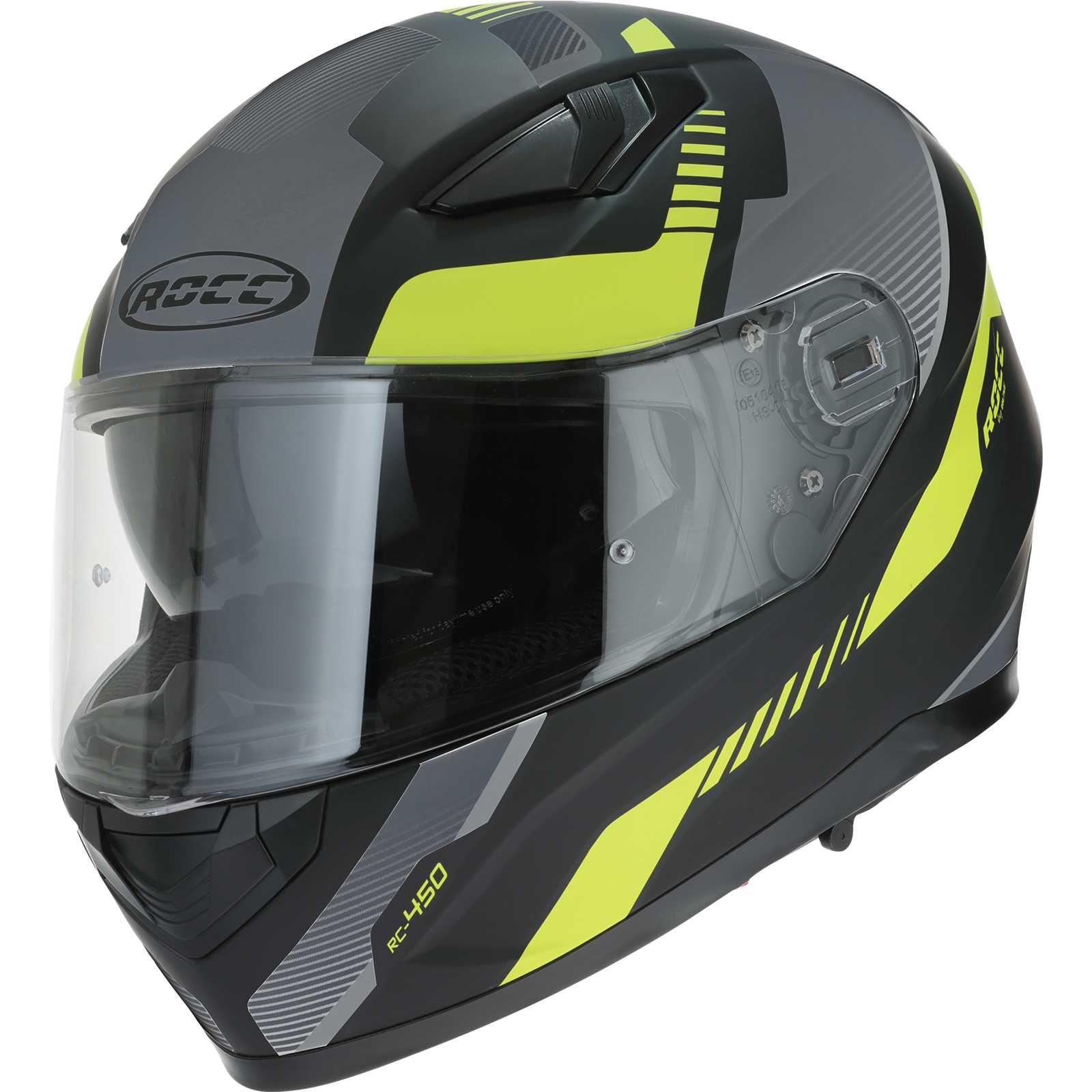 Casca Moto ROCC 453 galben/negru - integrala NOU