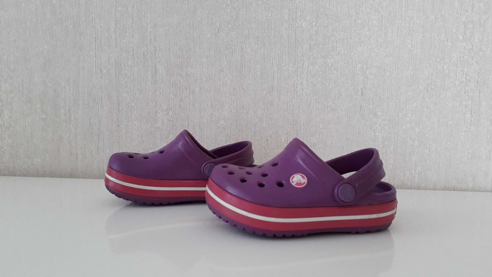 papuci copii/fetite crocs crocband c4-5 impecabili