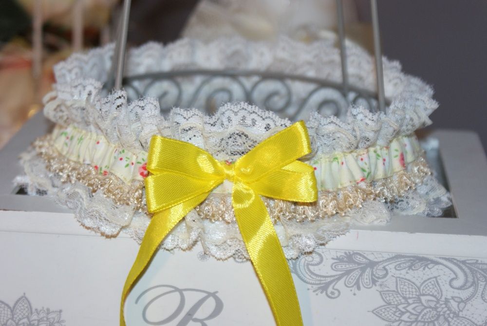 Jartiera mireasa NOUA hand made 100% in Romania Bridal garter