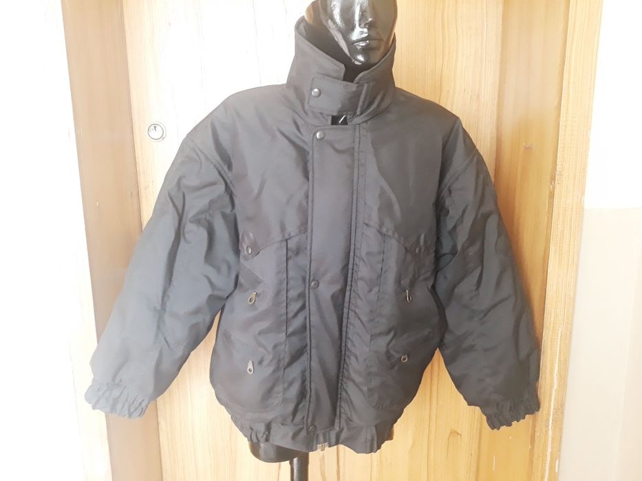 Мъжко черно зимно яке за едър нисък мъж около 160-165 см