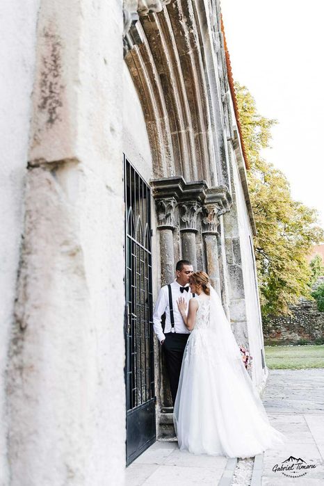 Rochie de mireasa, marimea s, A line