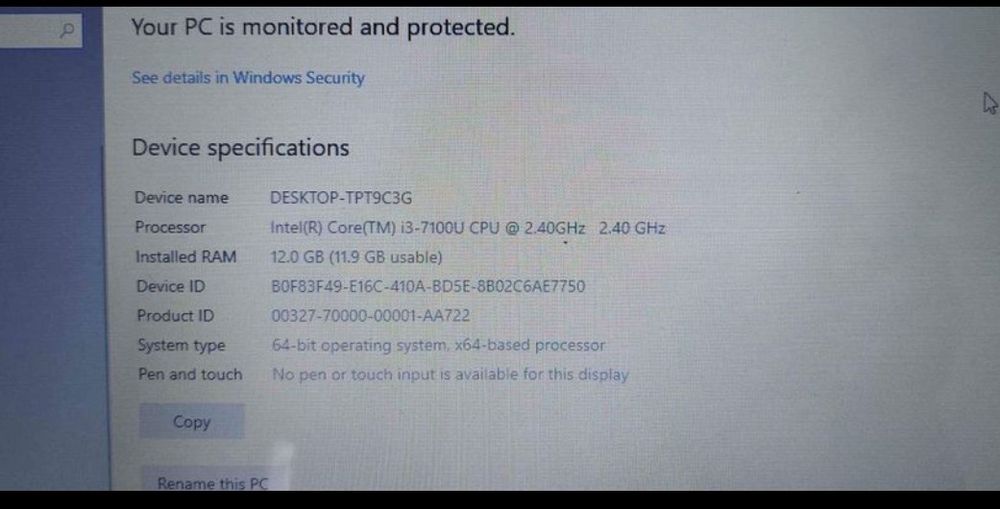 Laptop assus i3 gen 7