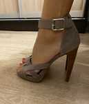 Sandale cu toc Calvin Klein