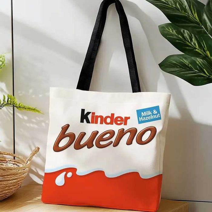 Geanta umăr casual ,cool cu imprimeu Kinder Bueno