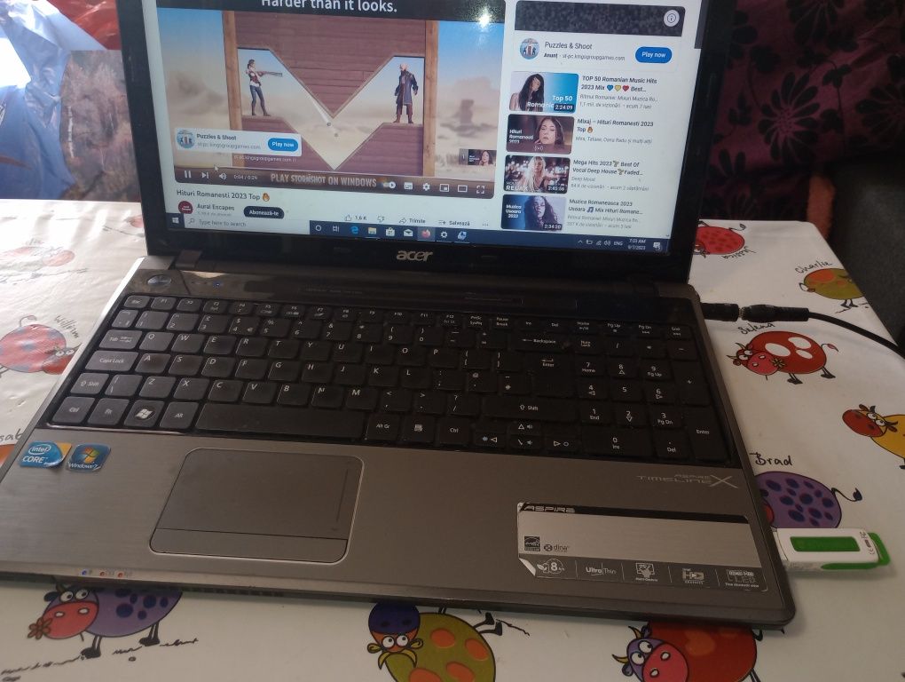 laptop Acer, Intel i3,  4 GB ,320 gb, HDMI,webcam, ieftin