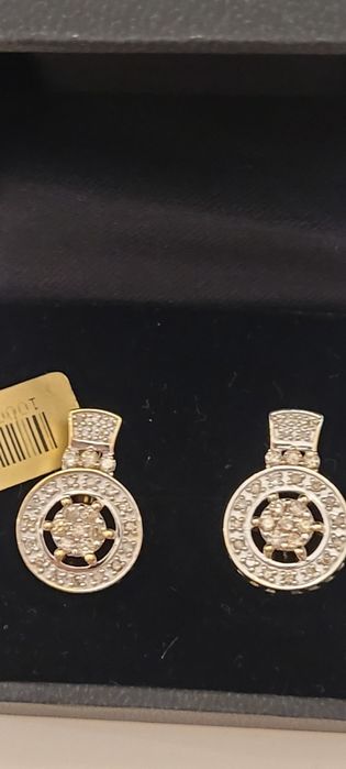 Серьги новые  6.35 гр бриллиант 0.6 карат