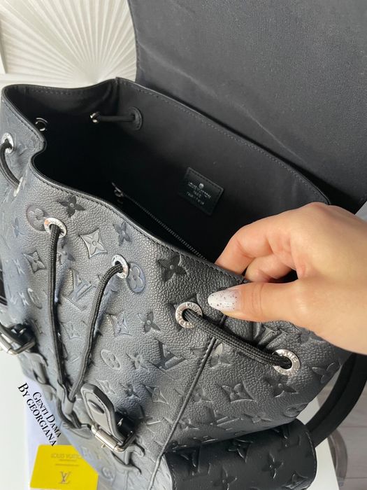 Ghiozdan Louis Vuitton Christopher Piele Naturala