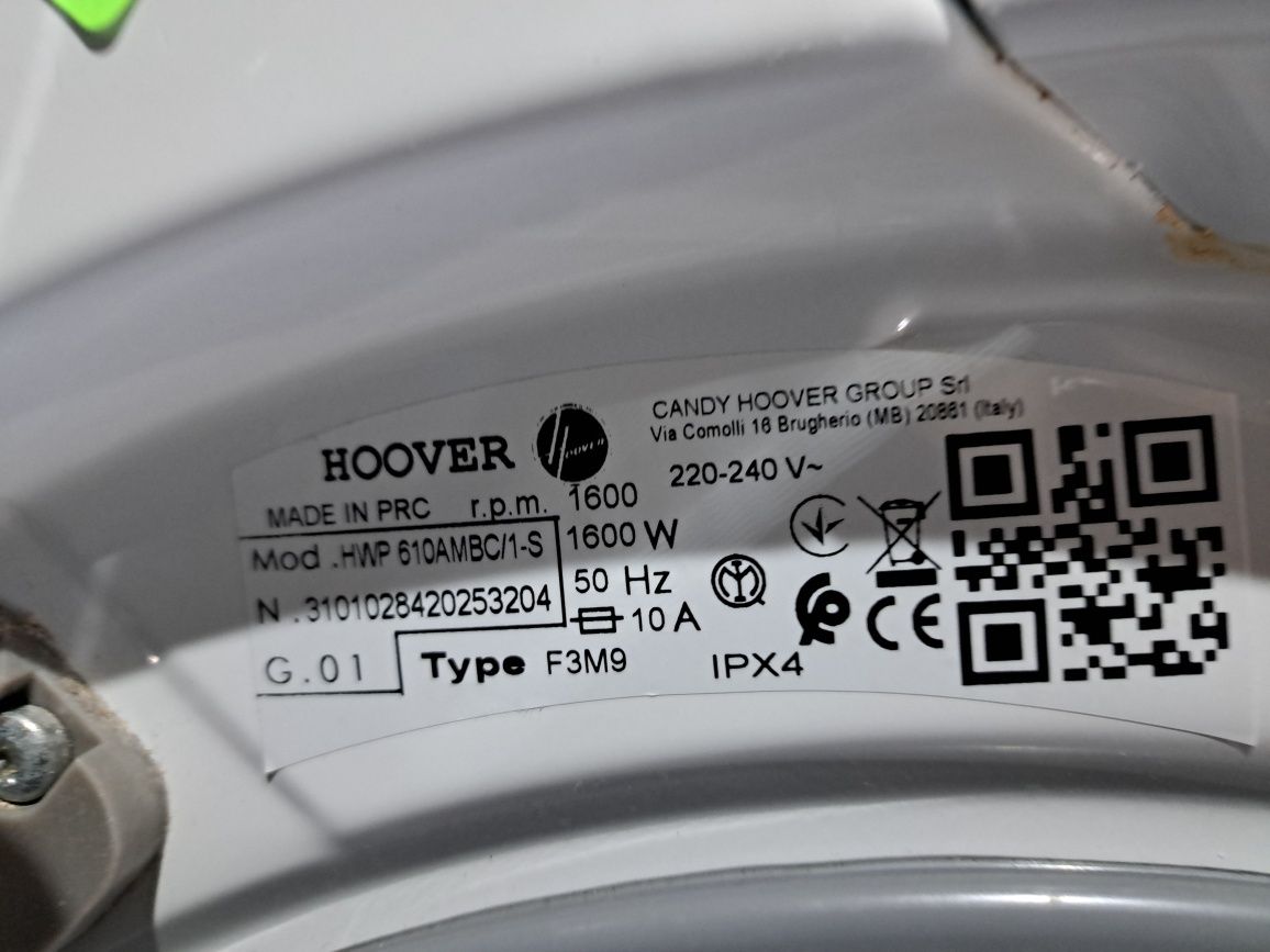 A+++10 кг инверторна пералня Хувър /Hoover