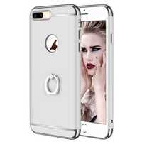 Husa telefon Apple Iphone 8 Plus ofera protectie 3in1 Silver Ring