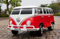 Masinuta electrica pentru 2 Copii VW Samba Bus NOUA cu Garantie #Rosu
