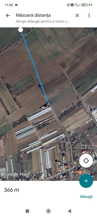 Vand 5000mp teren intravilan Copaceni langa 1 Decembrie
