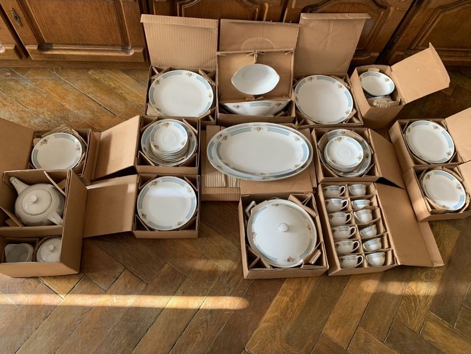 Serviciu de masa cafea 92 piese vintage 12 persoane