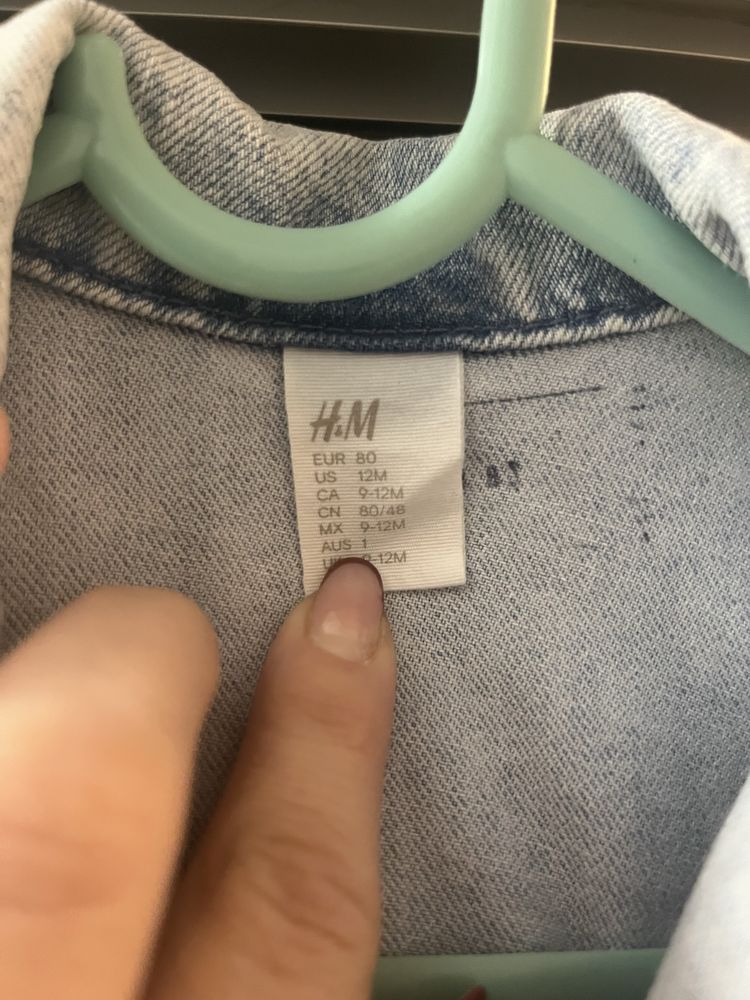 Geaca blugi mar 80 H&M