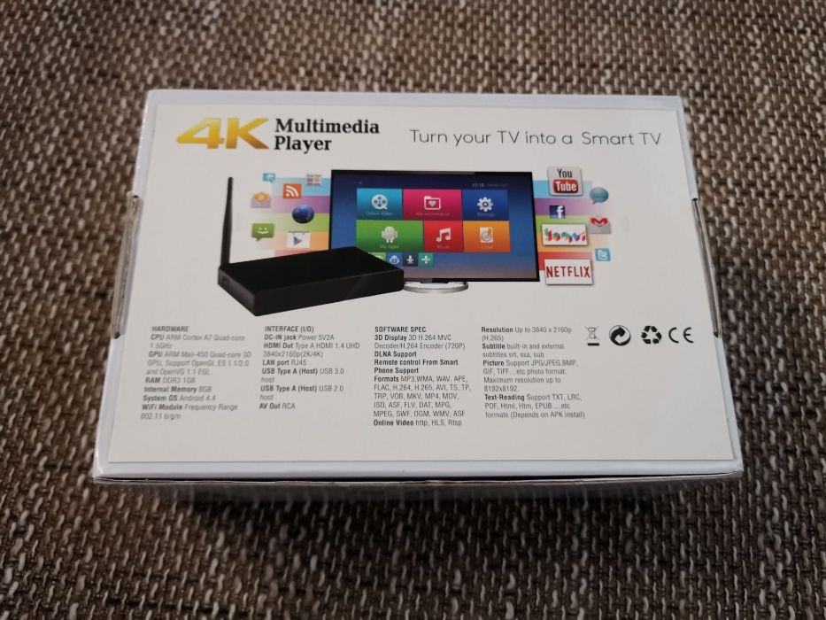 Мултимедиен плеър Hi3798M 4K Media player H96 Max Plus HD TV BOX