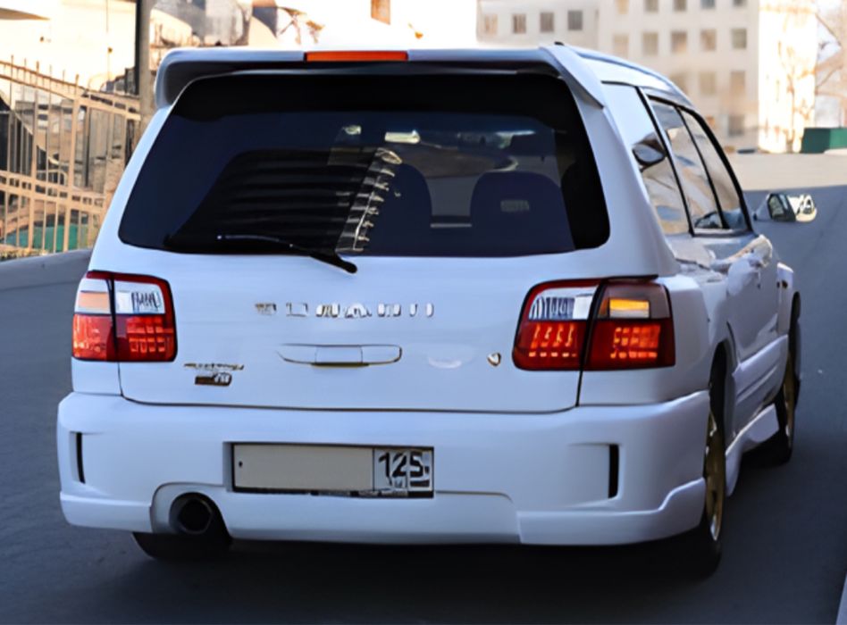 Бампер STI2m под длинный номер Subaru Forester SF