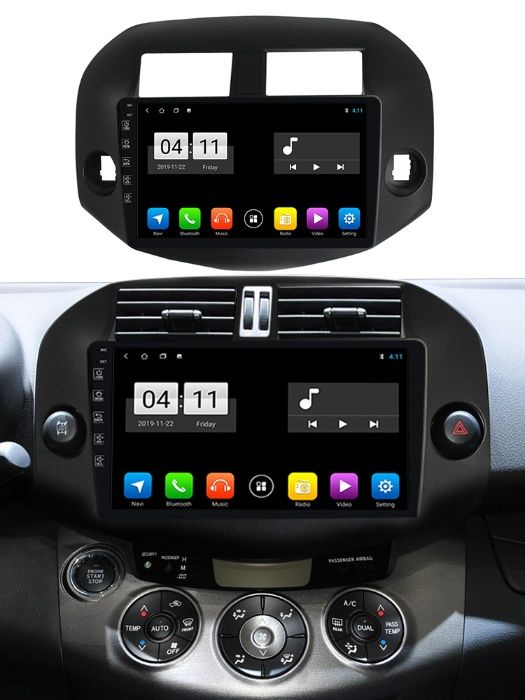 Navigatie Android , 10 inch Toyota Rav 4 dedicata cabluri rama incluse