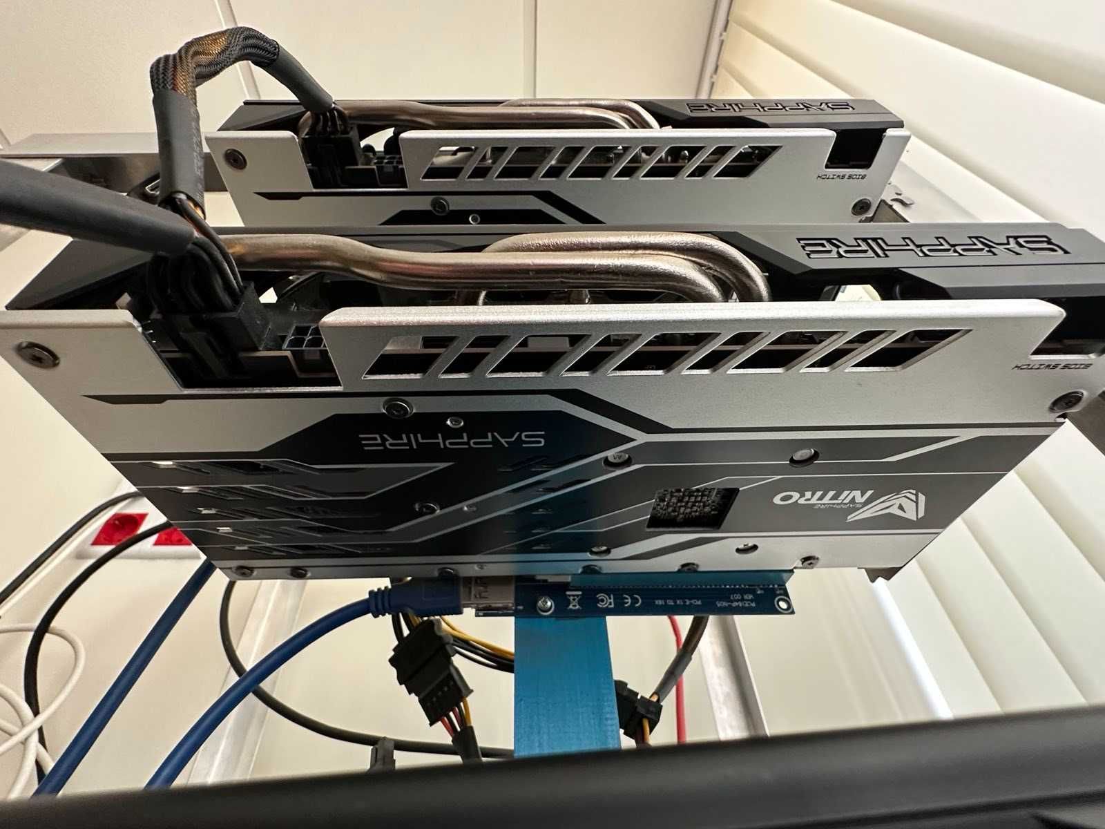 Rig - РИГ за копаене на криптовалути: Sapphire Nitro+ Radeon RX580 8G