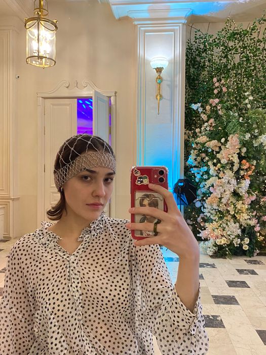 Украшение из бисера на голову (тика, капор, шапочка)