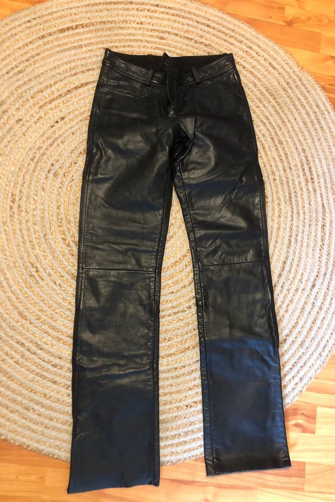 Pantaloni moto din piele marimea XS dama