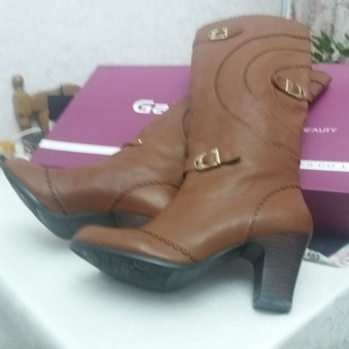 Сапожки жен.натур.кожа