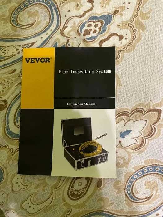 Камера VEVOR за инспекция на канализация 30м [7" LCD DVR]