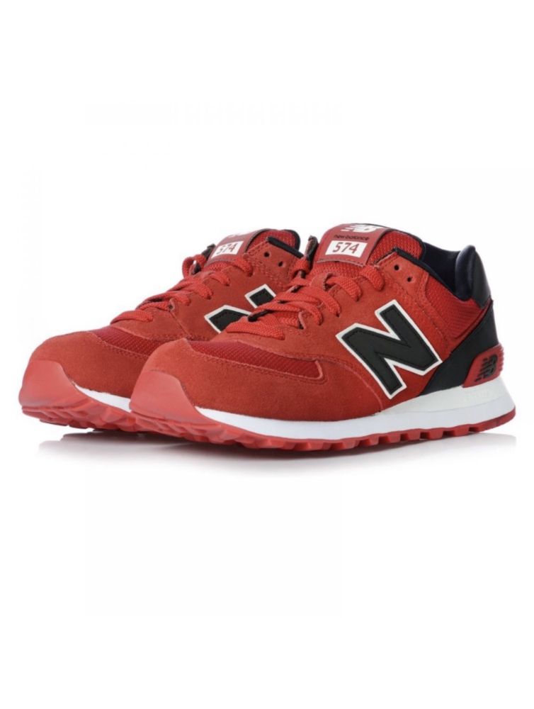 Adidasi New Balance 574, marimea 36, rosu negru