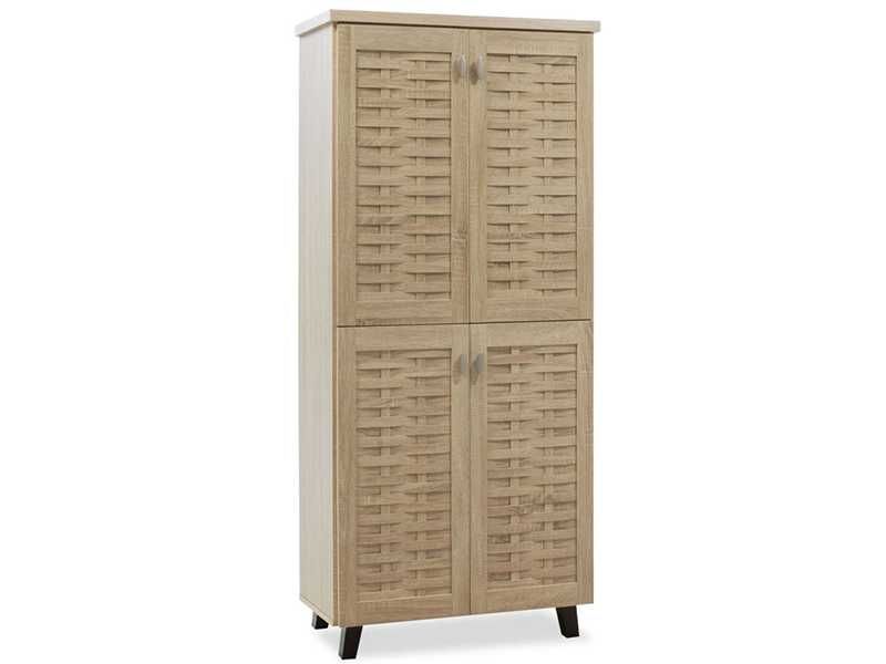 Шкаф за обувки, MANTAM, Сонома, Орех, Пдч, 78х40х170.5см.