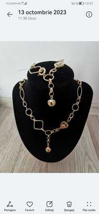 Set lant+bratara aur nou 14k