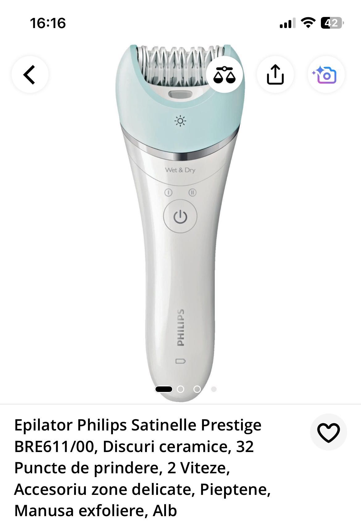 Epilator Philips Satinelle Prestige
BRE611/00