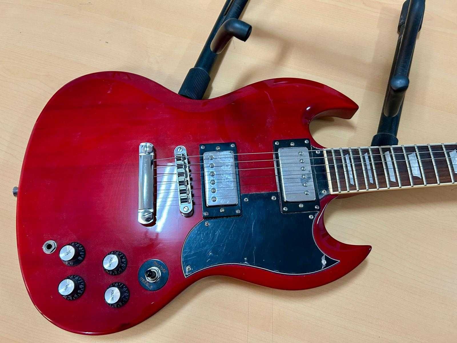 Chitara Harley Benton Vintage (2013) – electrică, roșie
