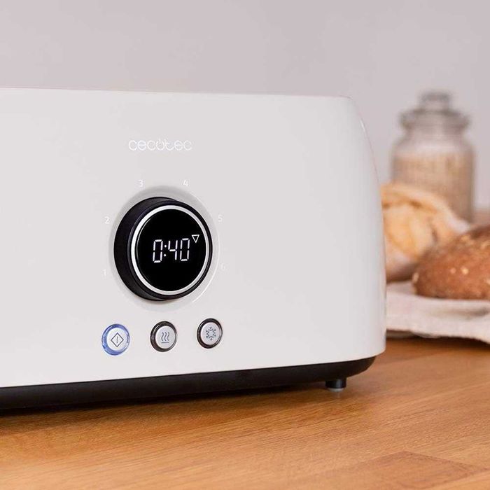 Cecotec ClassicToast 15000 Бежов Двоен Дигитален Тостер 1500W, LED