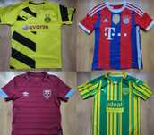 Bayern Munchen, BVB, West Bromwich, West Ham - детска футболна тениска