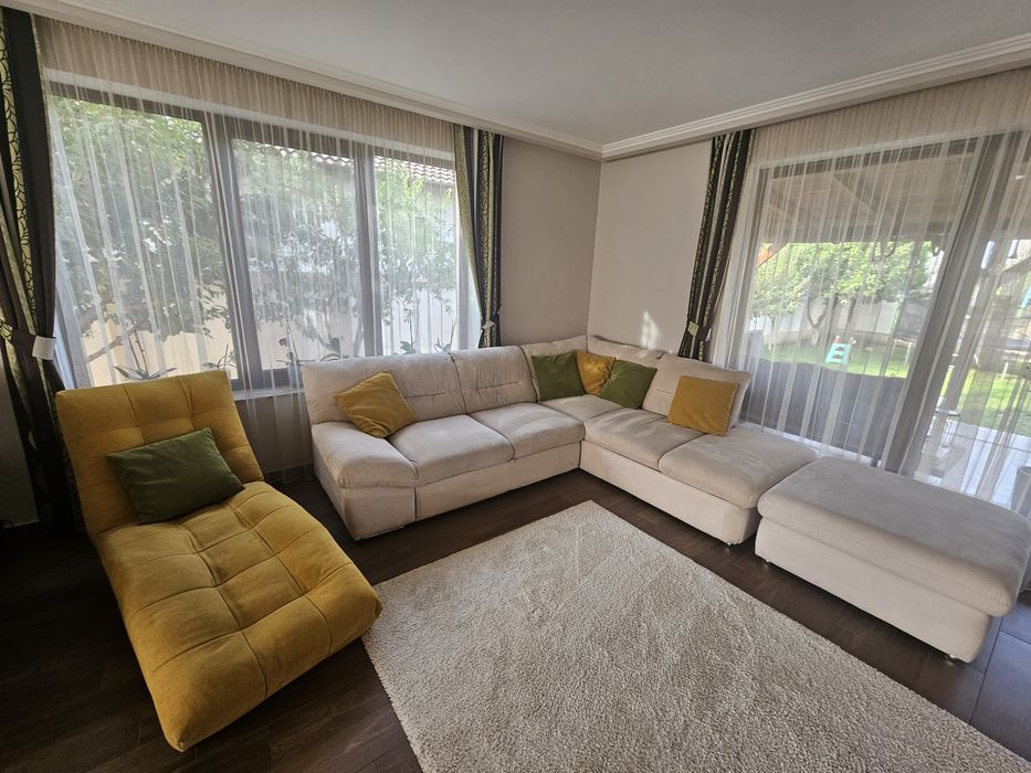 Vand Fotoliu/Sezlong  68x164 cm, stofa culoare mustar