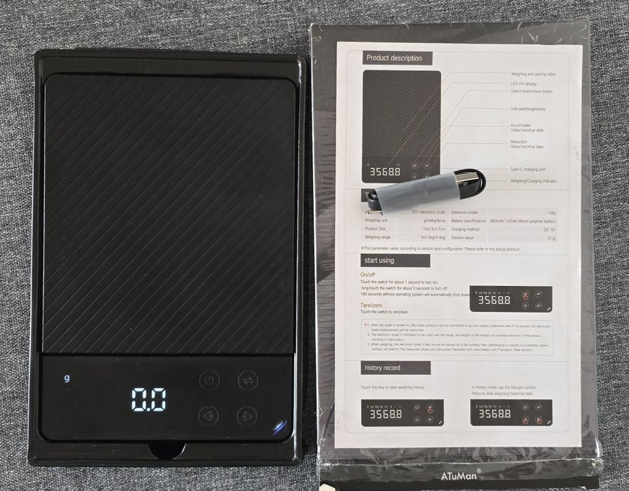 Кухонные весы ATuMan Duka ES1