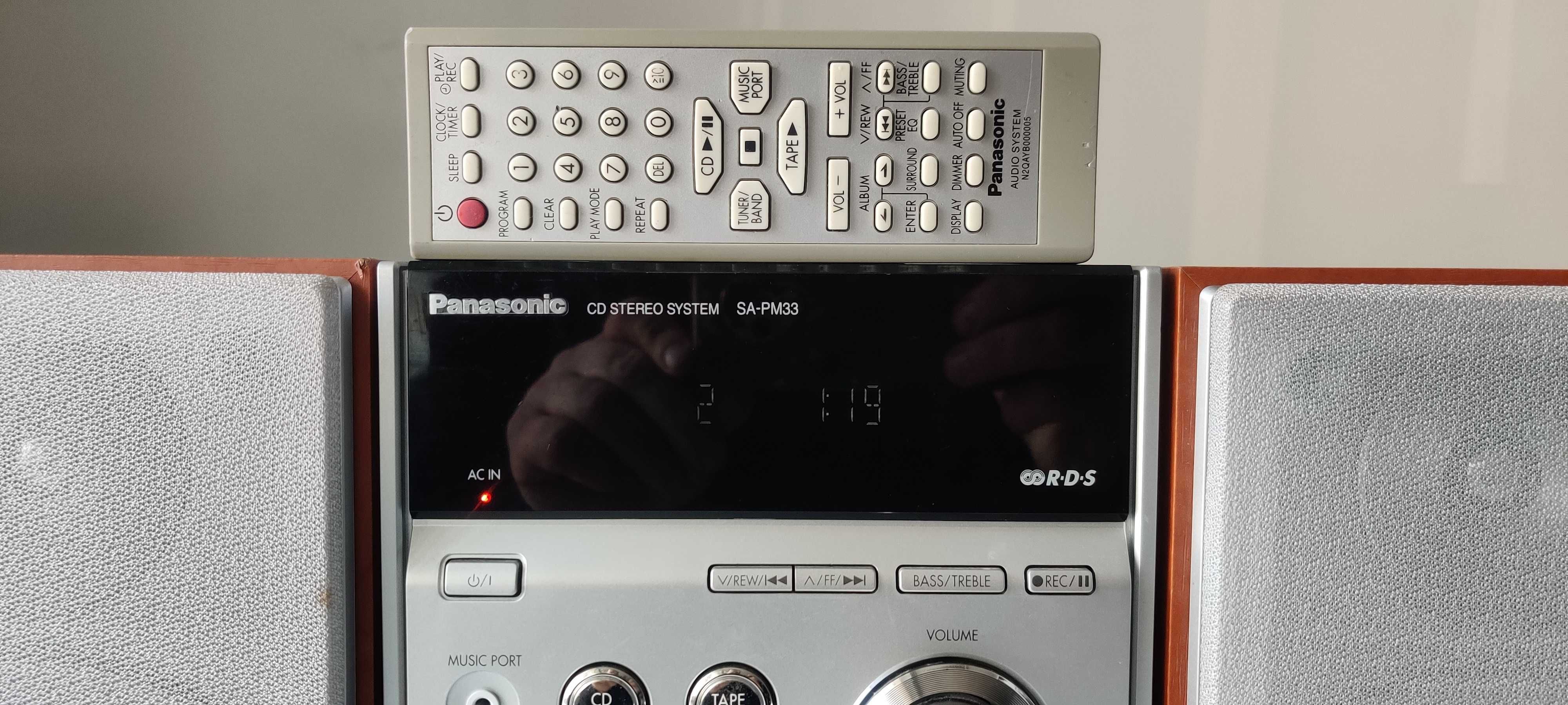 Panasonic SA PM 33 muzica sis mini telecomanda boxe muzica