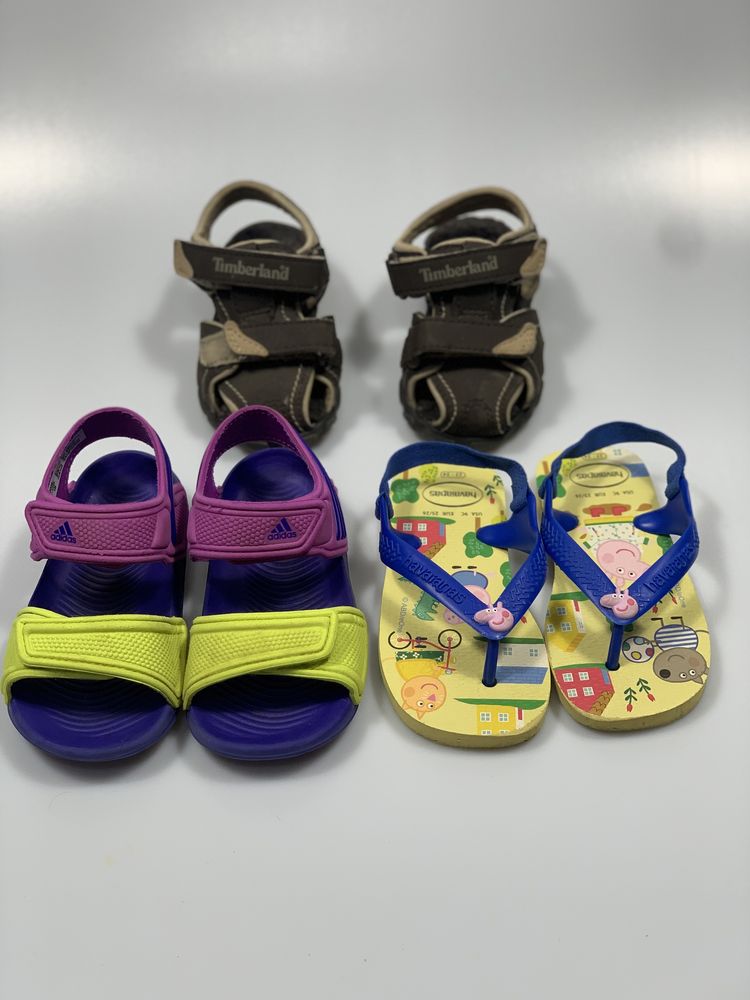 Sandale Adidas 24 , Havaianas 23-24 , Timberland 21  de copii