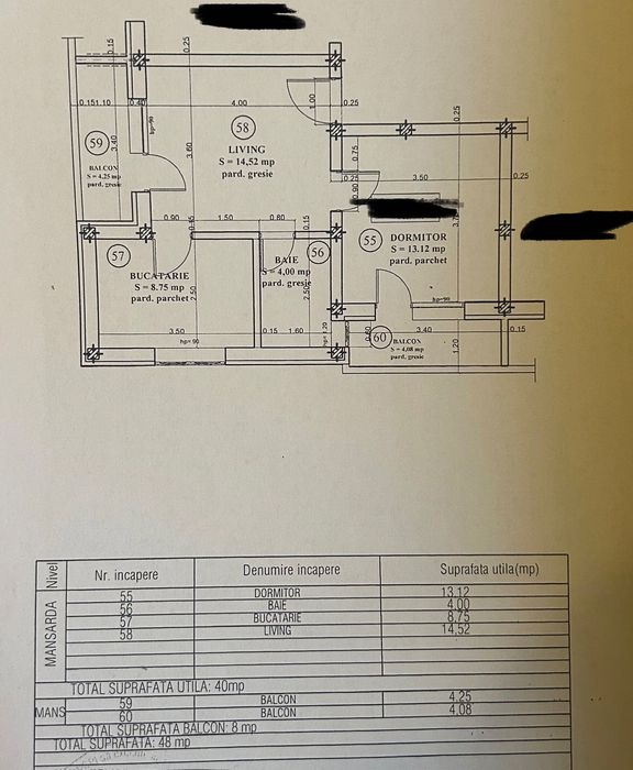 Vând apartament decomandat 2 camere zona Confecții