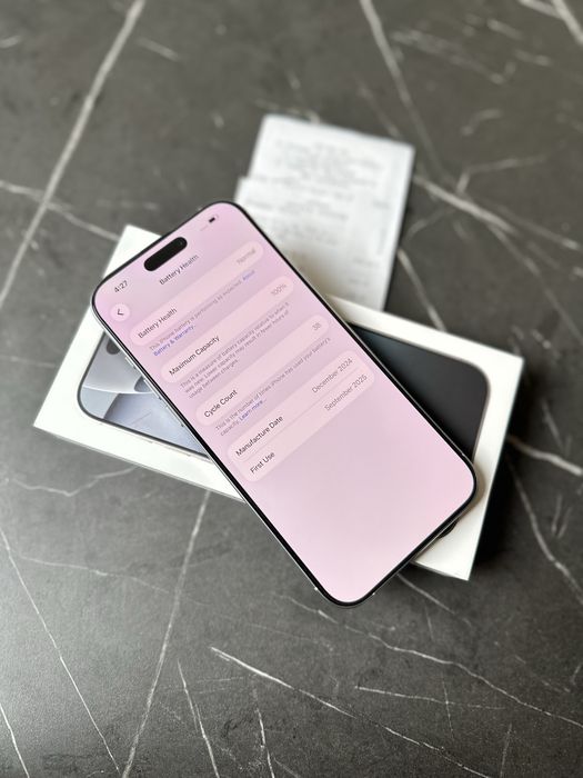 IPhone 16 Pro Max 256GB White ГАРАНЦИЯ