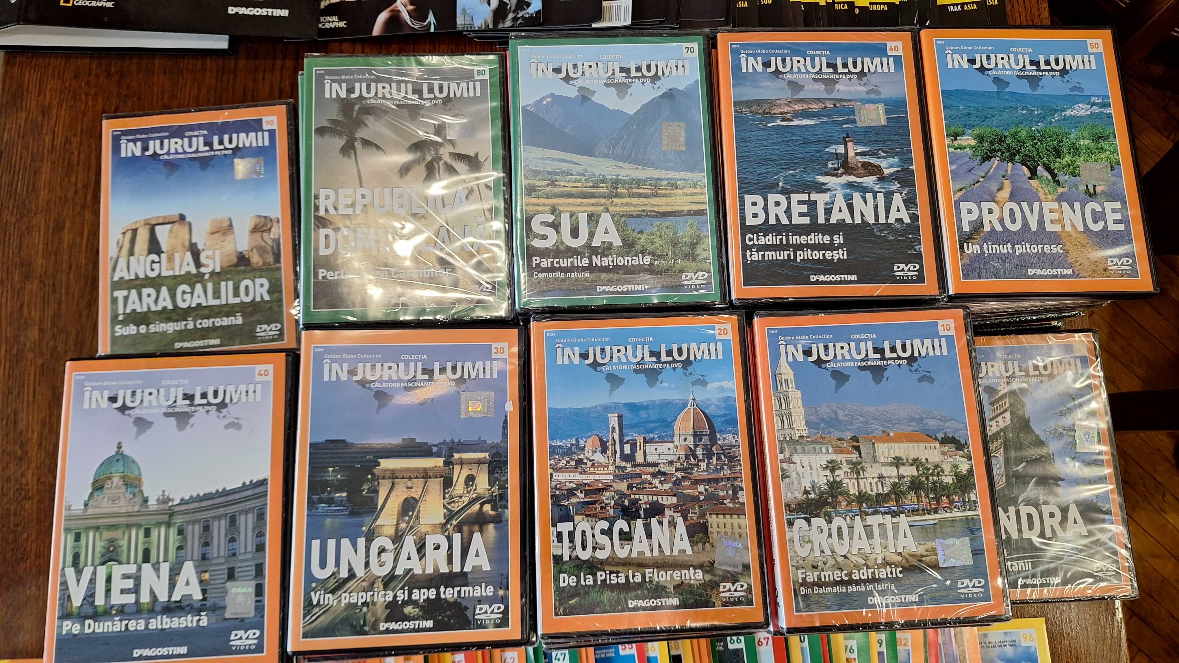 Colectie De Agostini si National geografic 134 dvd-uri si 134 reviste