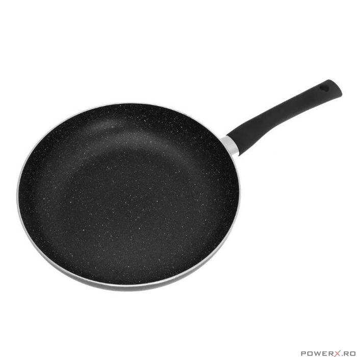 Tigaie din aluminiu, cu capac, marmorata, neagra, 5 x 28cm, Kinghoff