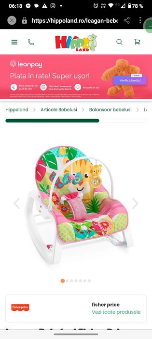 Balansoar bebeluș in stare perfecta,