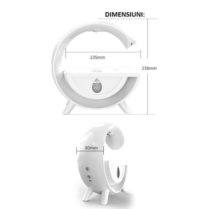 Umidificator cu lumina RBG