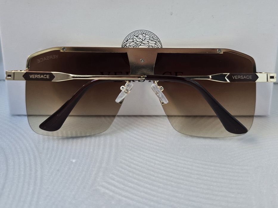 Мъжки слънчеви очила маска кафеви