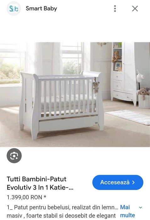 Patut TUTTI BAMBINI - lemn masiv