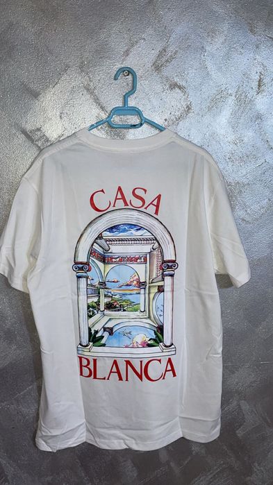 Casa Blanca PREMIUM – Alb cu print | S–XXL)