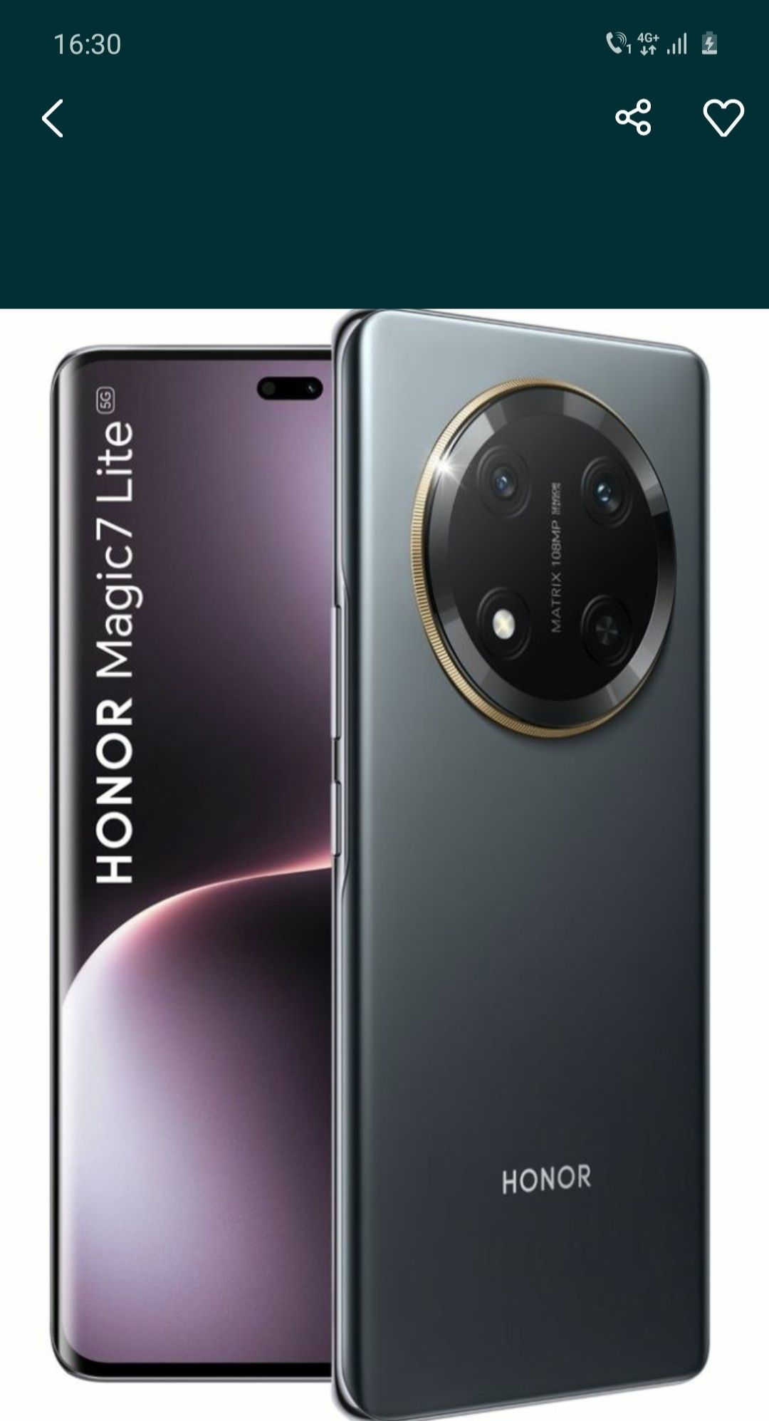 Vand Honor magic 7 lite