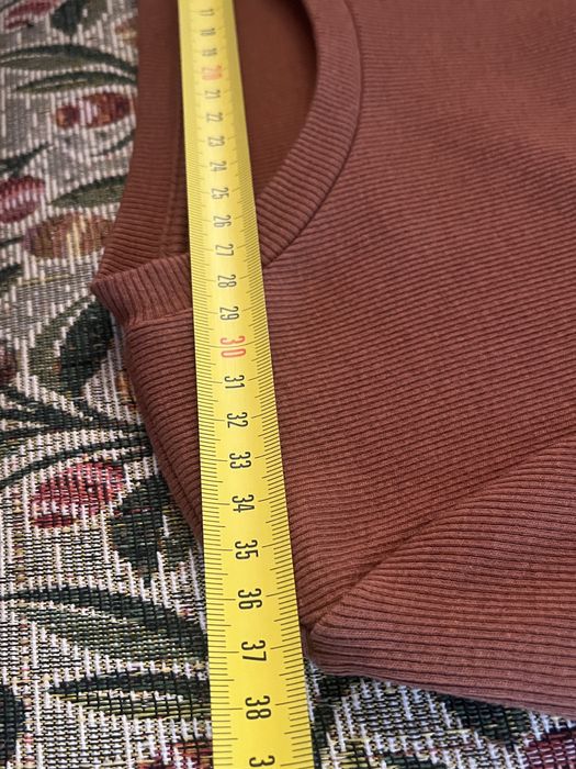 Rochie tricou maro, Zara, șnur lateral