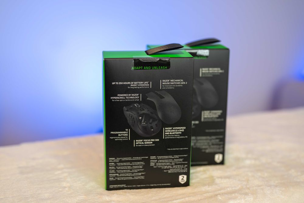 Mouse Razer Naga V2 Hyperspeed - 19 butoane MMO
