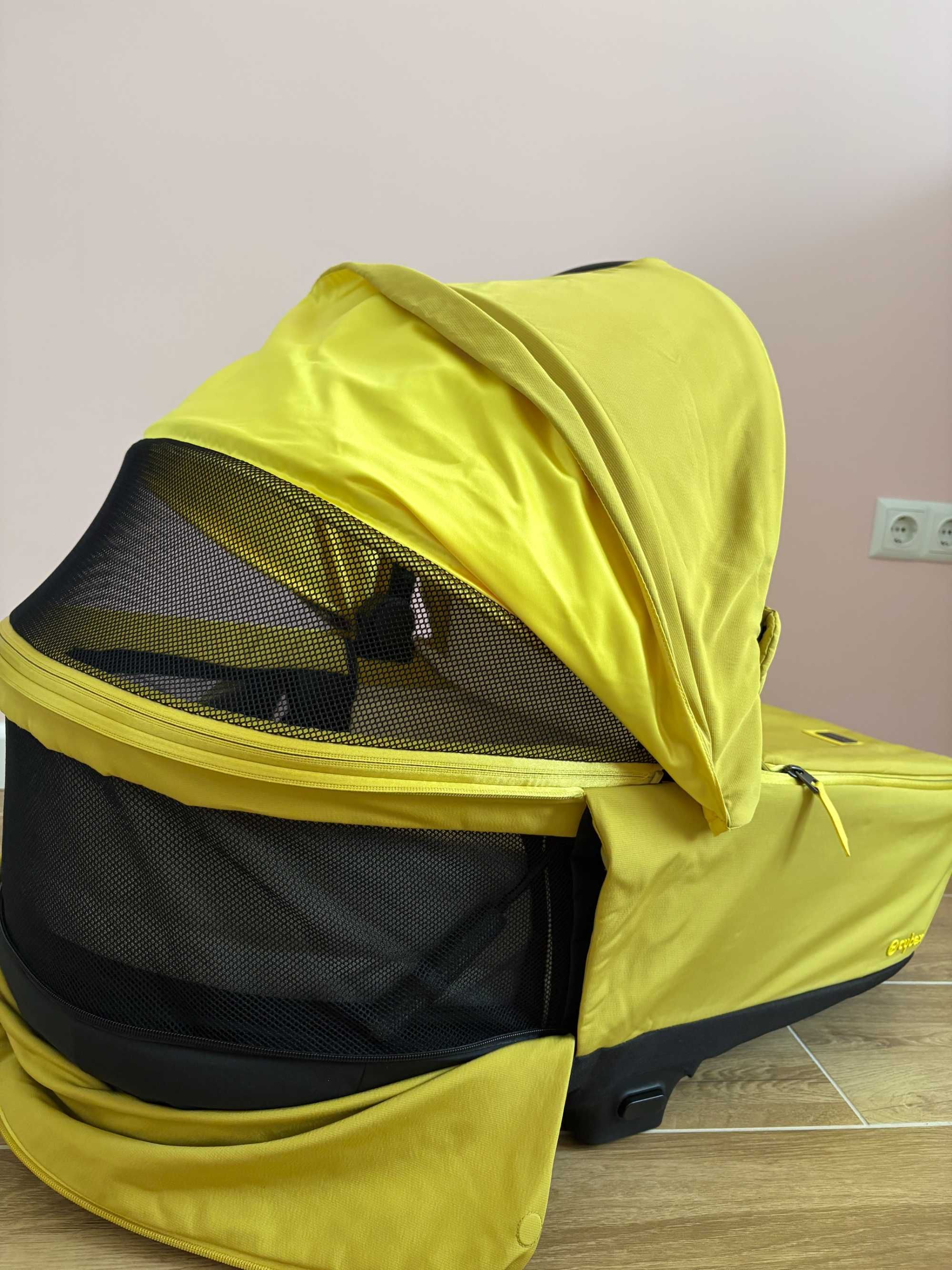 Кош за новородено Cybex Priam 4 /e-PRIAM Lux Mustard Yellow
